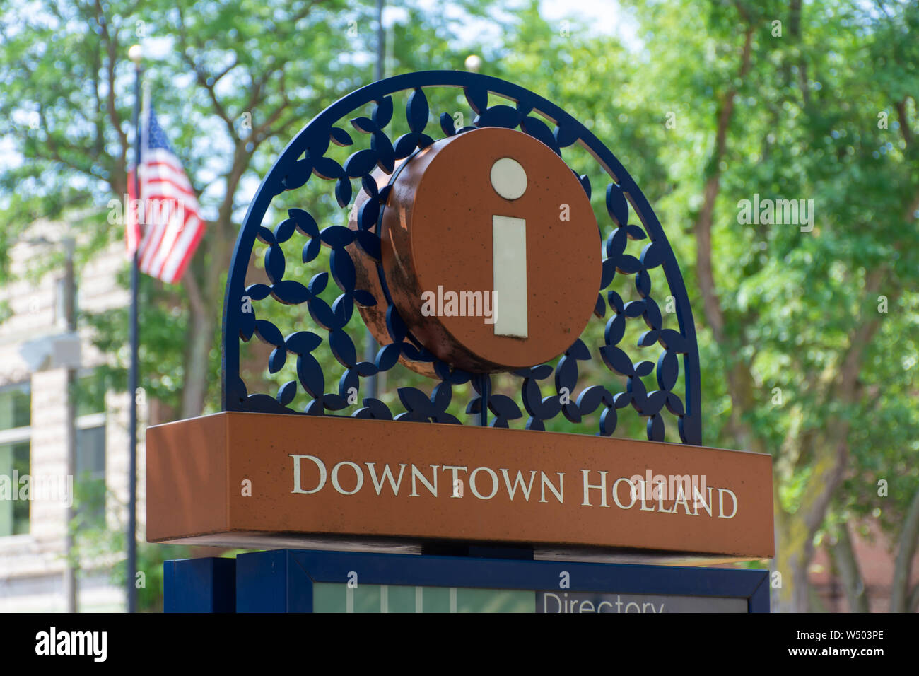 Holland, Michigan/United States of America - 07/17/2019: Downtown 