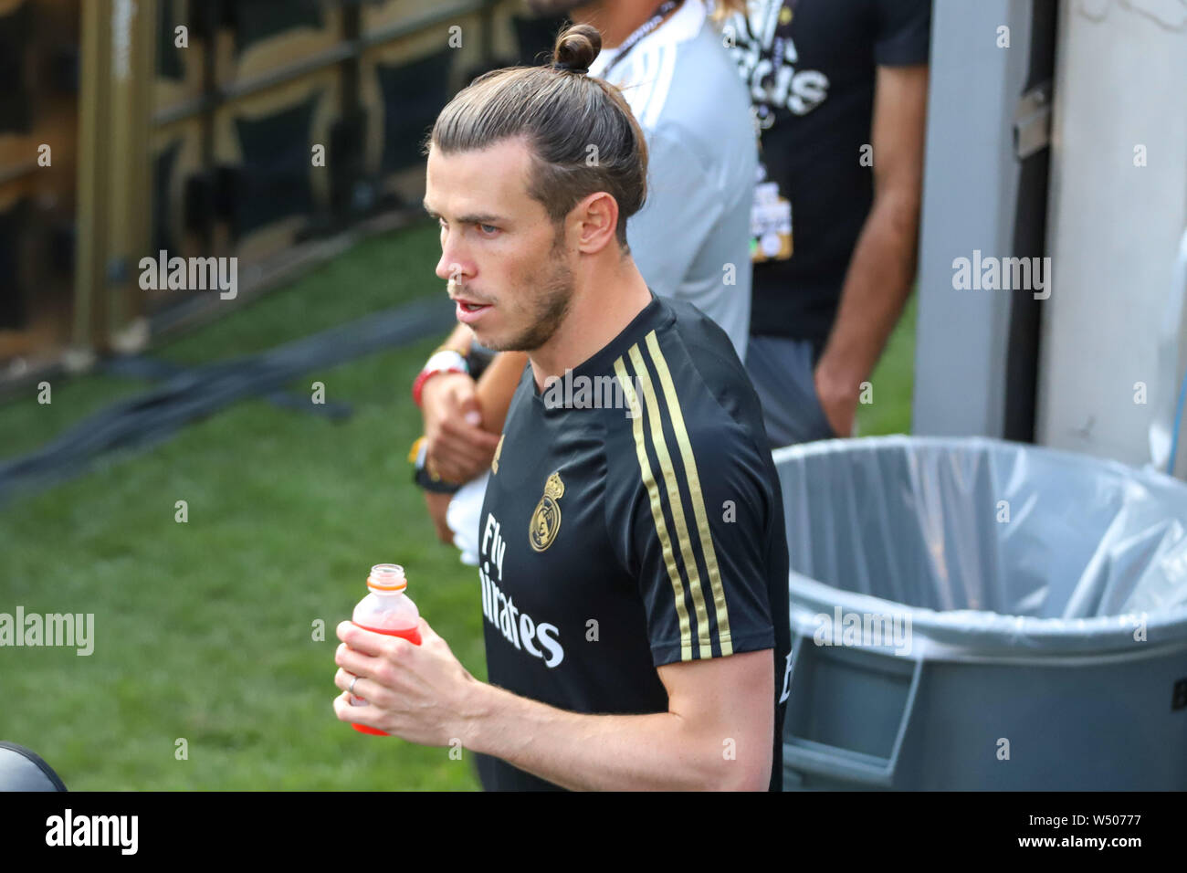 East Rutherford, United States. 25th July, 2019. Gareth Bale of Real Madrid during training at MetLife Stadium in the city of East Rutherford on Thursday, 25. The team faces Atletico Madrid tomorrow for the International Champions Cup. Credit: Brazil Photo Press/Alamy Live News Stock Photo