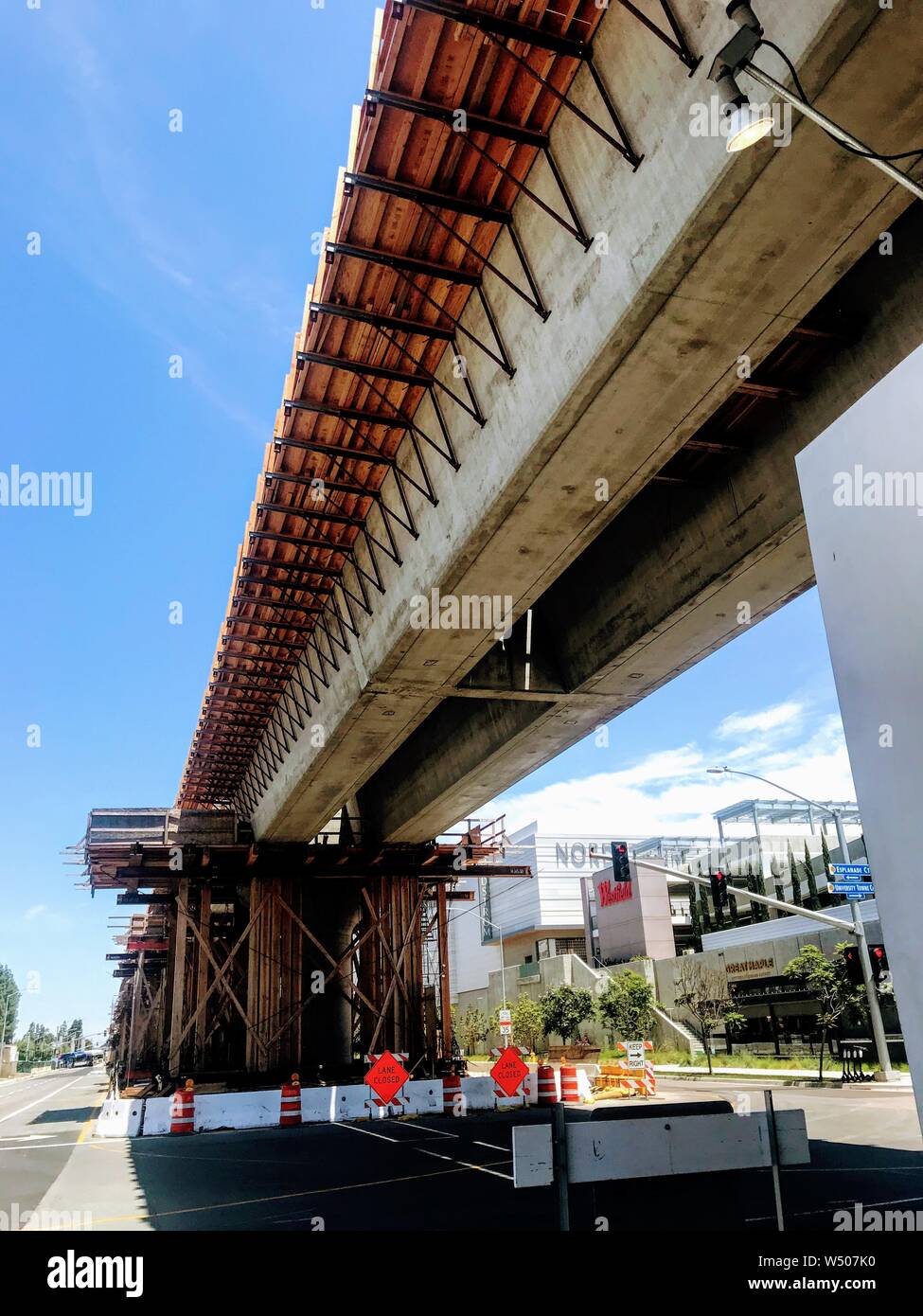 Trolley Extensions Construction of the Trolley Extension at UTC Stock Photo - Alamy