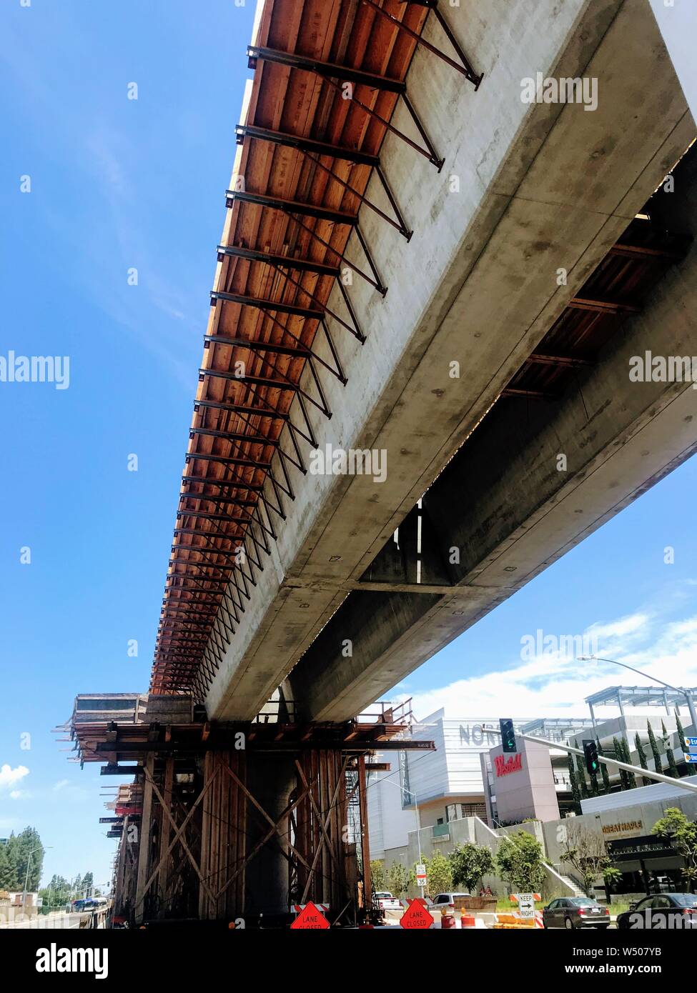 Trolley Extensions Construction of the Trolley Extension at UTC Stock Photo - Alamy