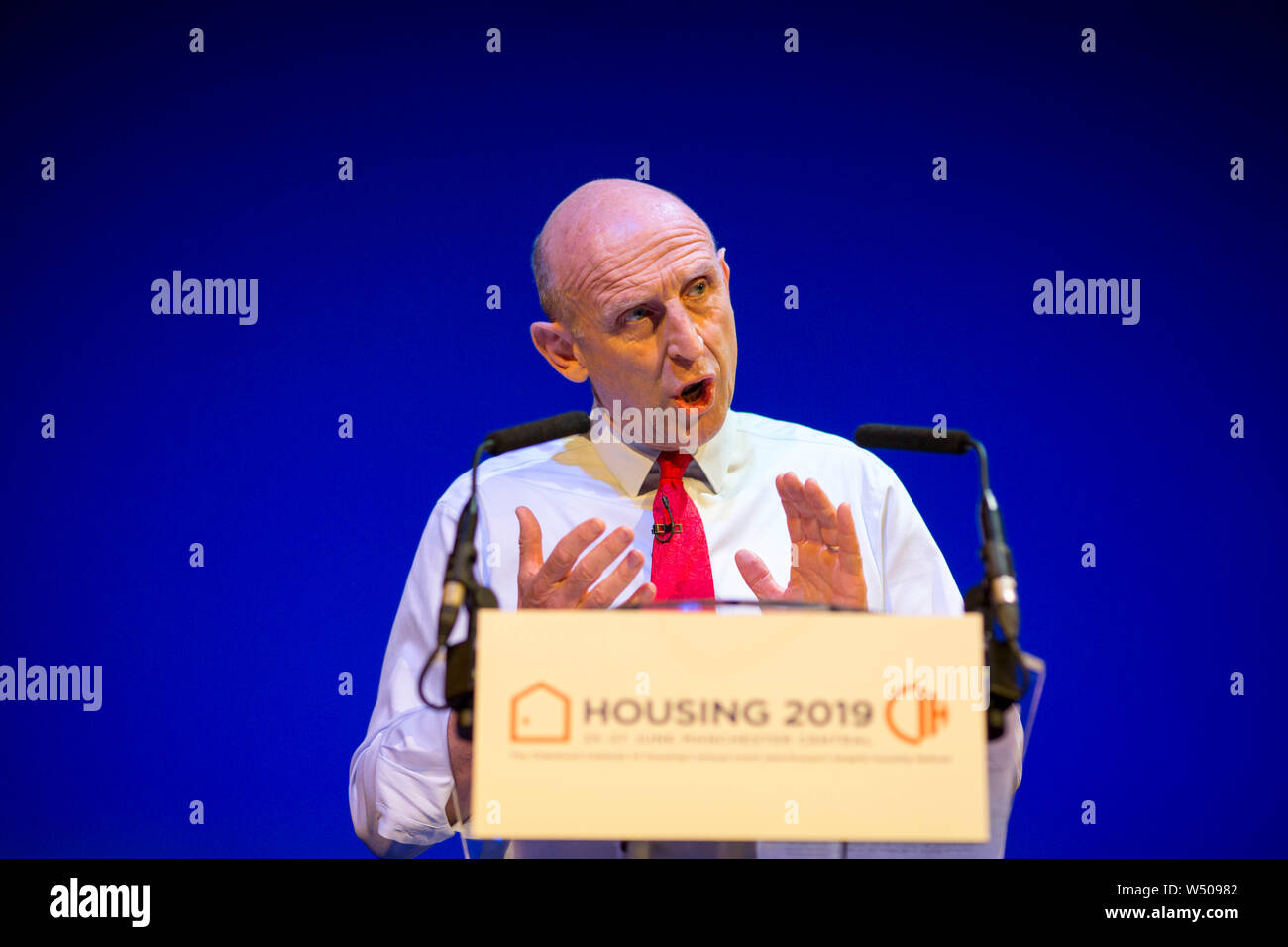 John Healey MP talks at the CIH Housing Conference 2019     www.chrisbullphotographer.c Stock Photo