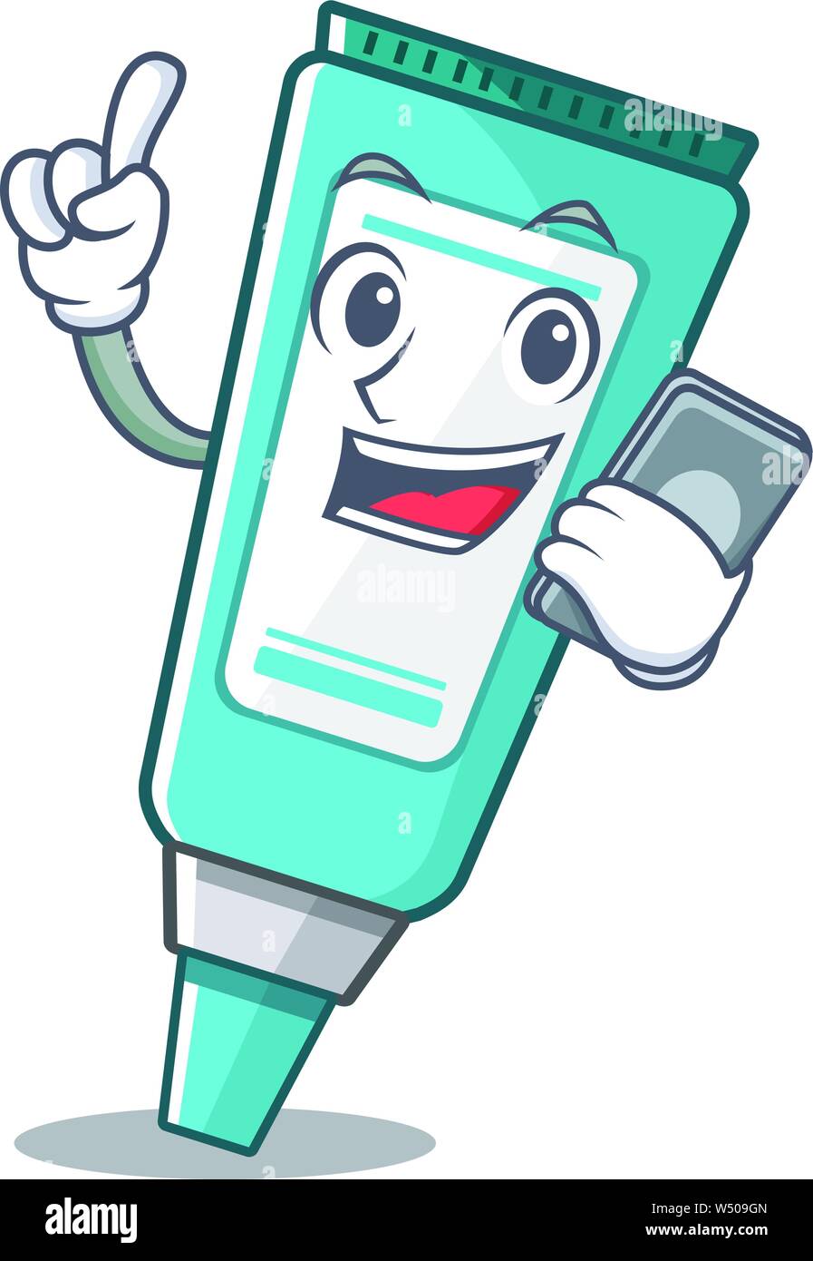 With Phone Ointment Placed In The Cartoon Sink Vector Illustration Stock Vector Image Art Alamy