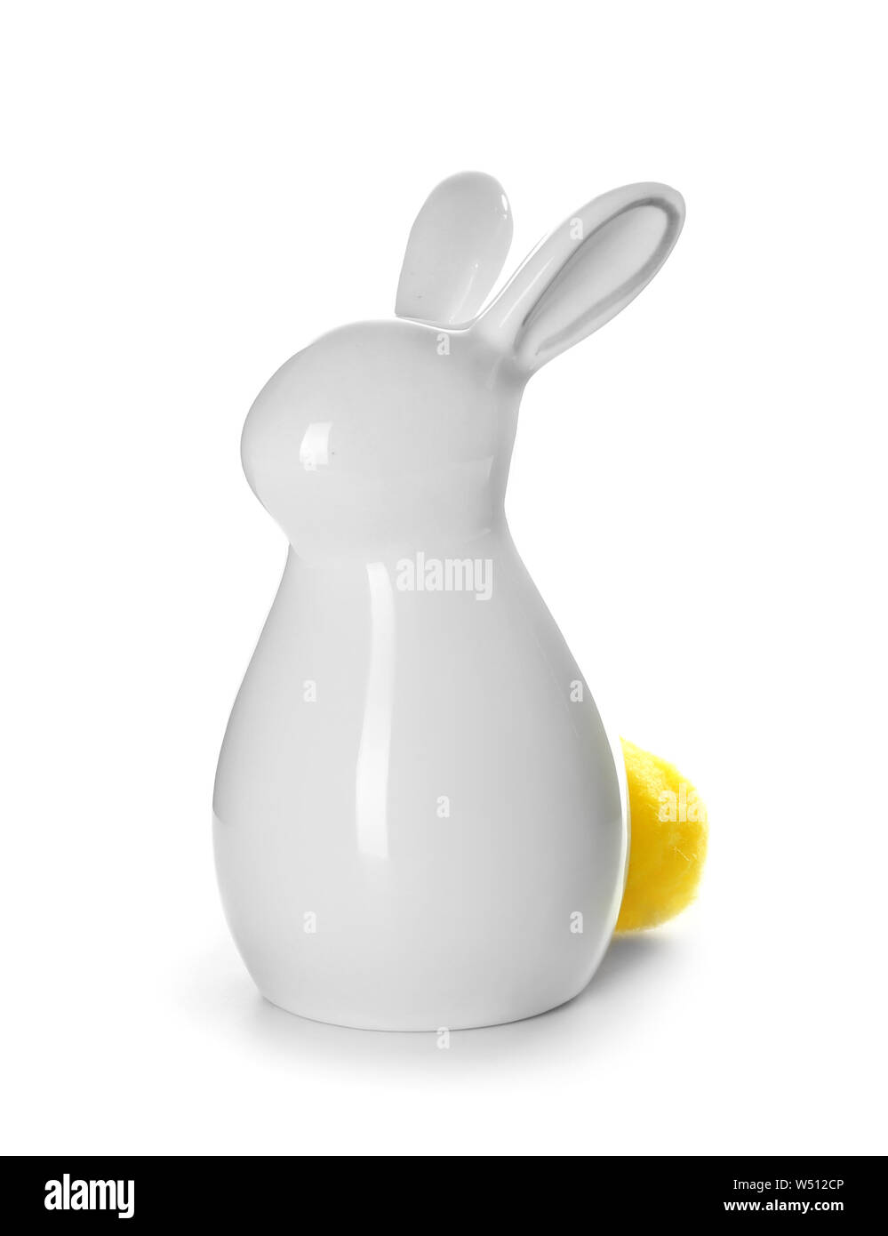 Ceramic bunny on white background Stock Photo - Alamy