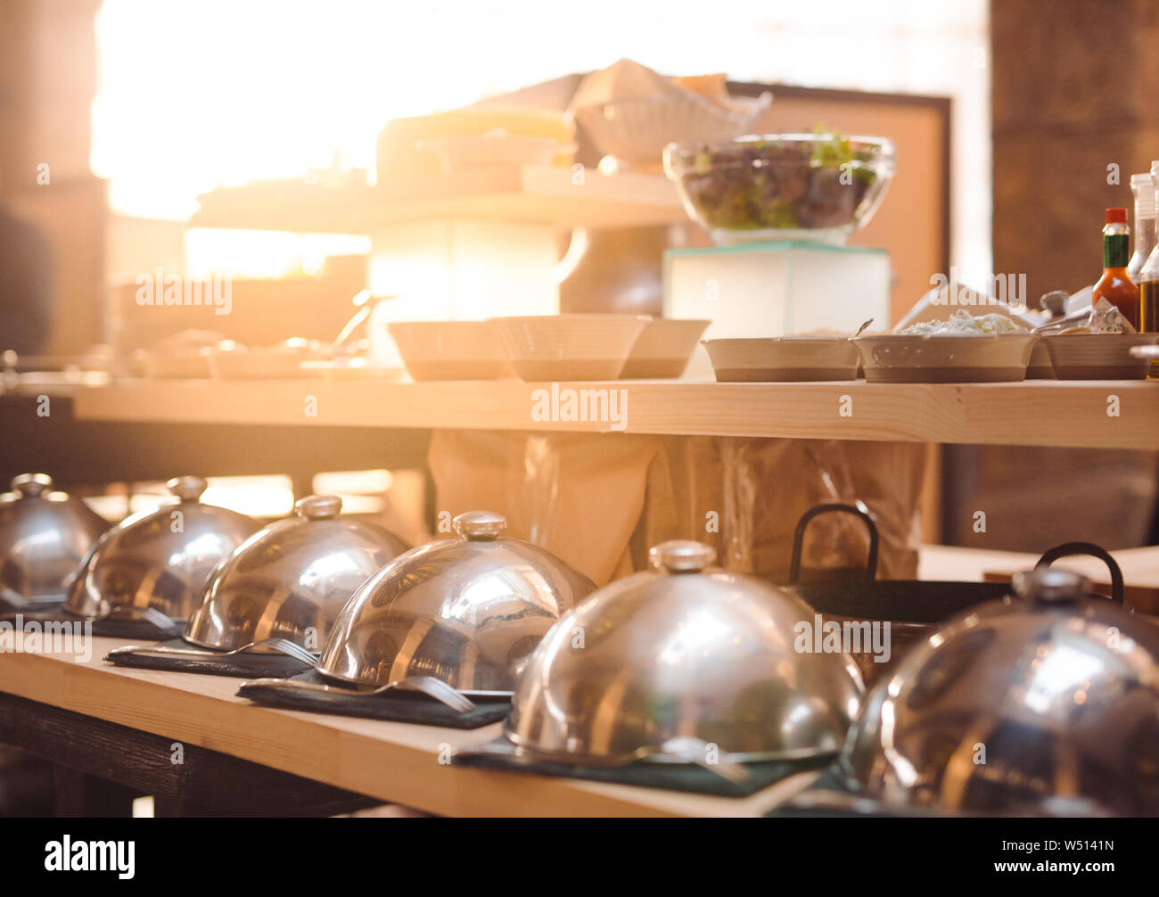 Breakfast buffet at the hotel or restaurant Stock Photo - Alamy