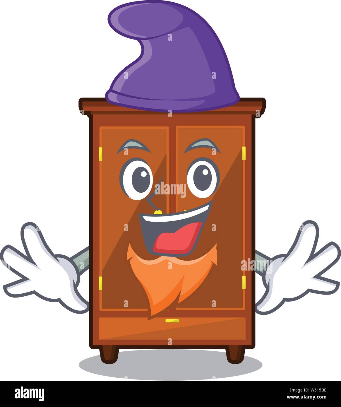 Elf wardrobe in the a mascot bedroom vector illustration Stock Vector Image & Art Alamy