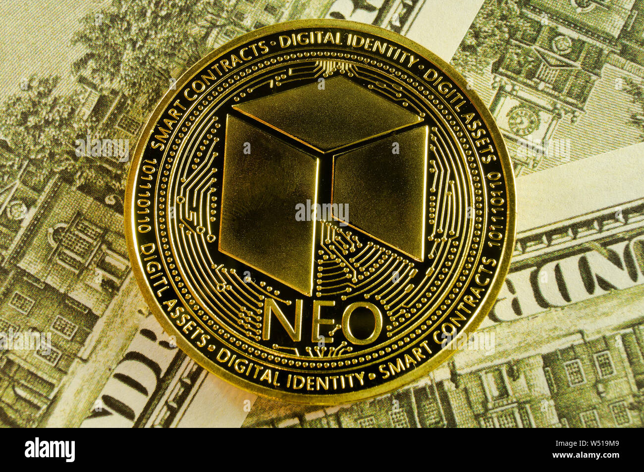 neo is a modern way of exchange and this crypto currency is a convenient  means of payment Stock Photo - Alamy