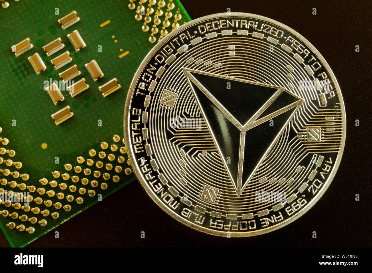 Tron TRX is a modern way of exchange and this crypto currency is a  convenient means of payment in the financial Stock Photo - Alamy