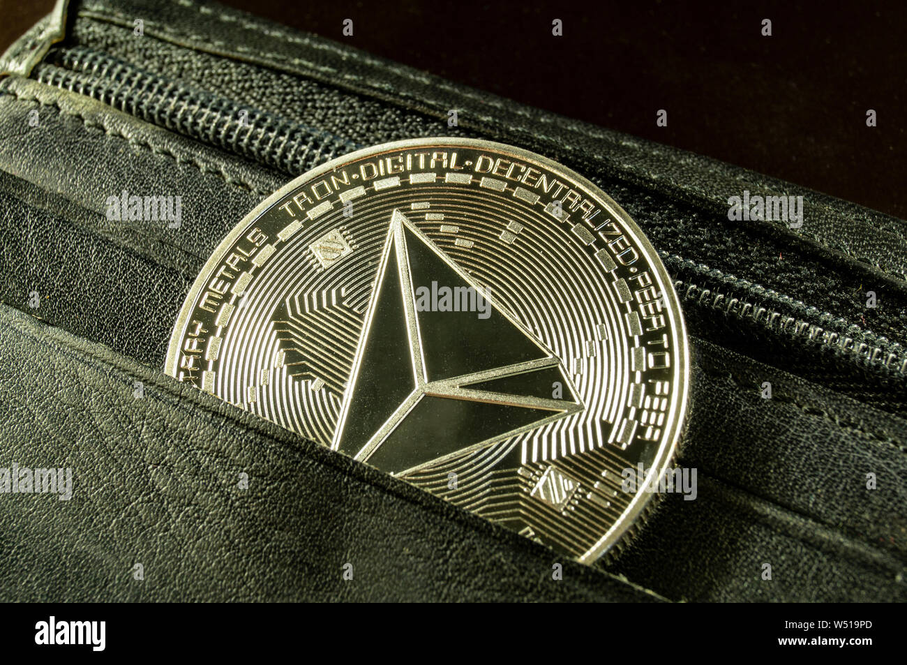 Tron is a modern way of exchange and this crypto currency is a convenient  means of payment Stock Photo - Alamy