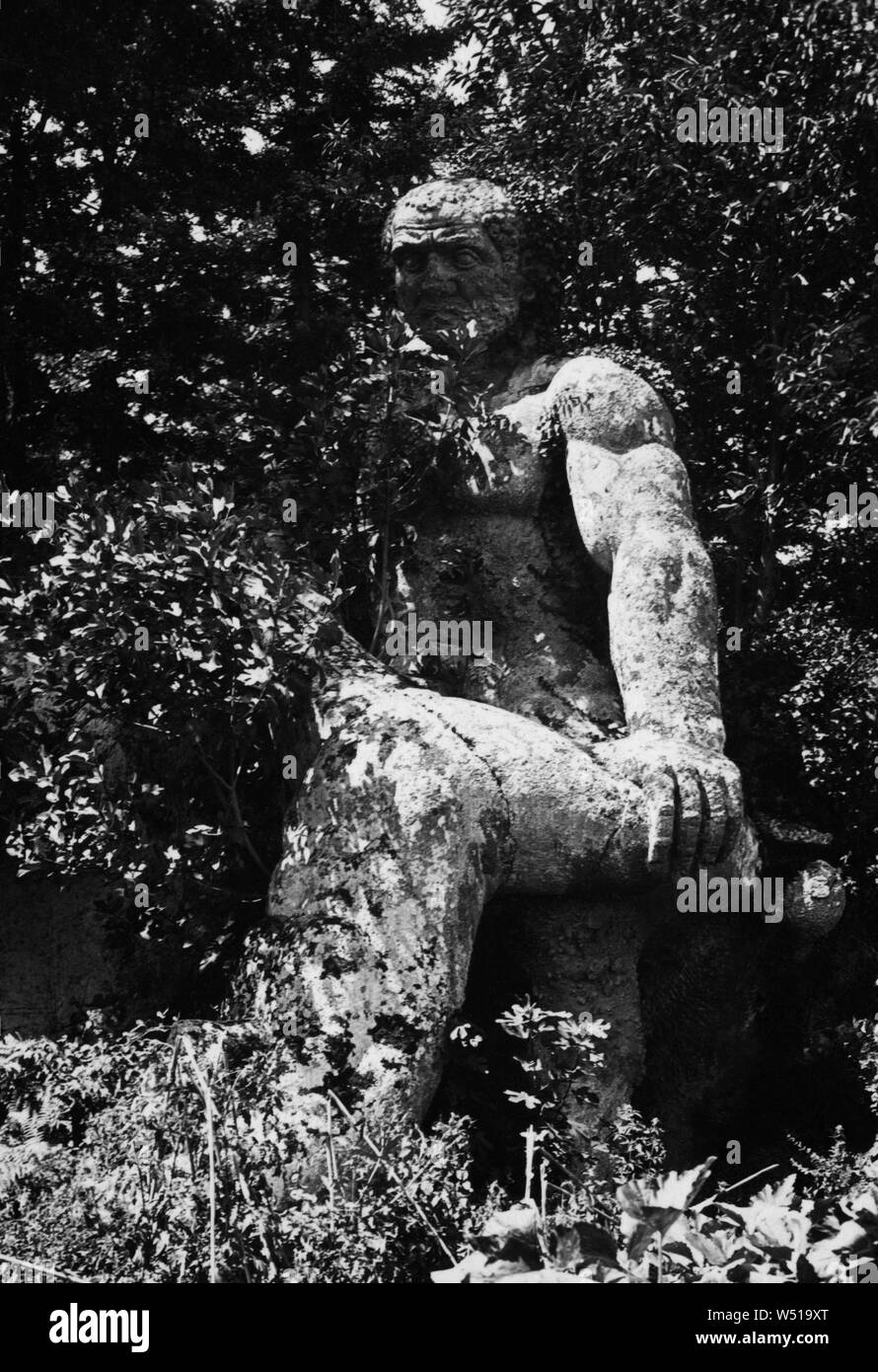parco dei mostri or sacro bosco di bomarzo, lazio, italy 1940 Stock Photo
