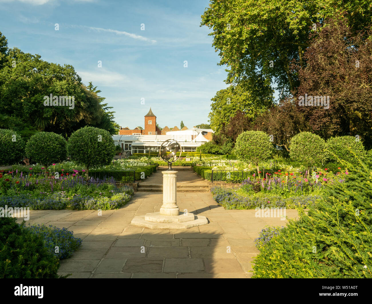 The Dutch Garden, Holland Park, London. Stock Photo