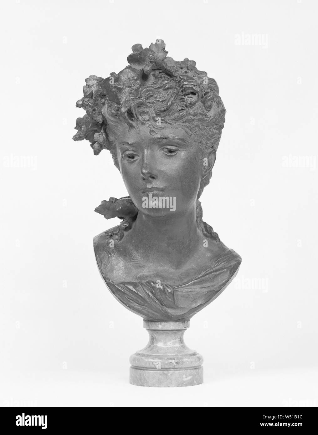 Bust of a Young Woman, Unknown Faker of Auguste Rodin, France, about  1900–1930, Terracotta covered with green paint, 32.4 cm (12 3/4 in Stock  Photo - Alamy