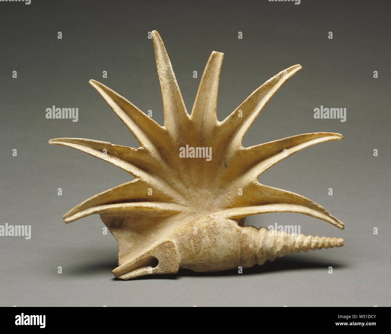 Relics Involving Seashell Offering Vessel in the Shape of a Seashell, Unknown, Greece, about 425 ...