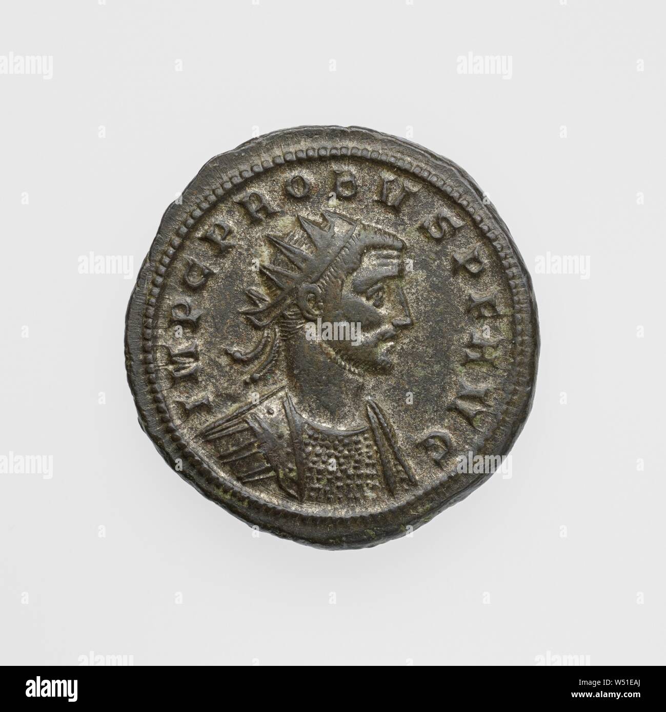 Antoninianus of Probus, Unknown, Rome, Lazio, Italy, 276 - 282, Silver, 0.0039 kg (0.0086 lb Stock Photo