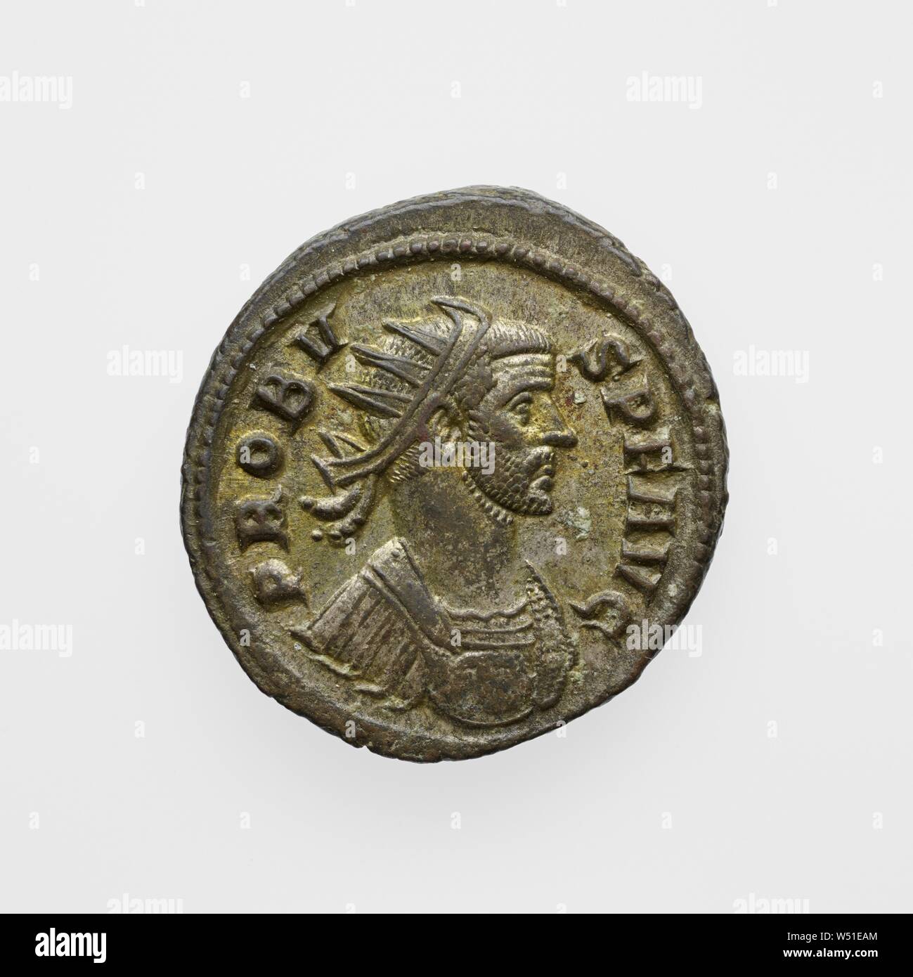Antoninianus of Probus, Unknown, Rome, Lazio, Italy, 276 - 282, Silver, 0.004 kg (0.0088 lb Stock Photo