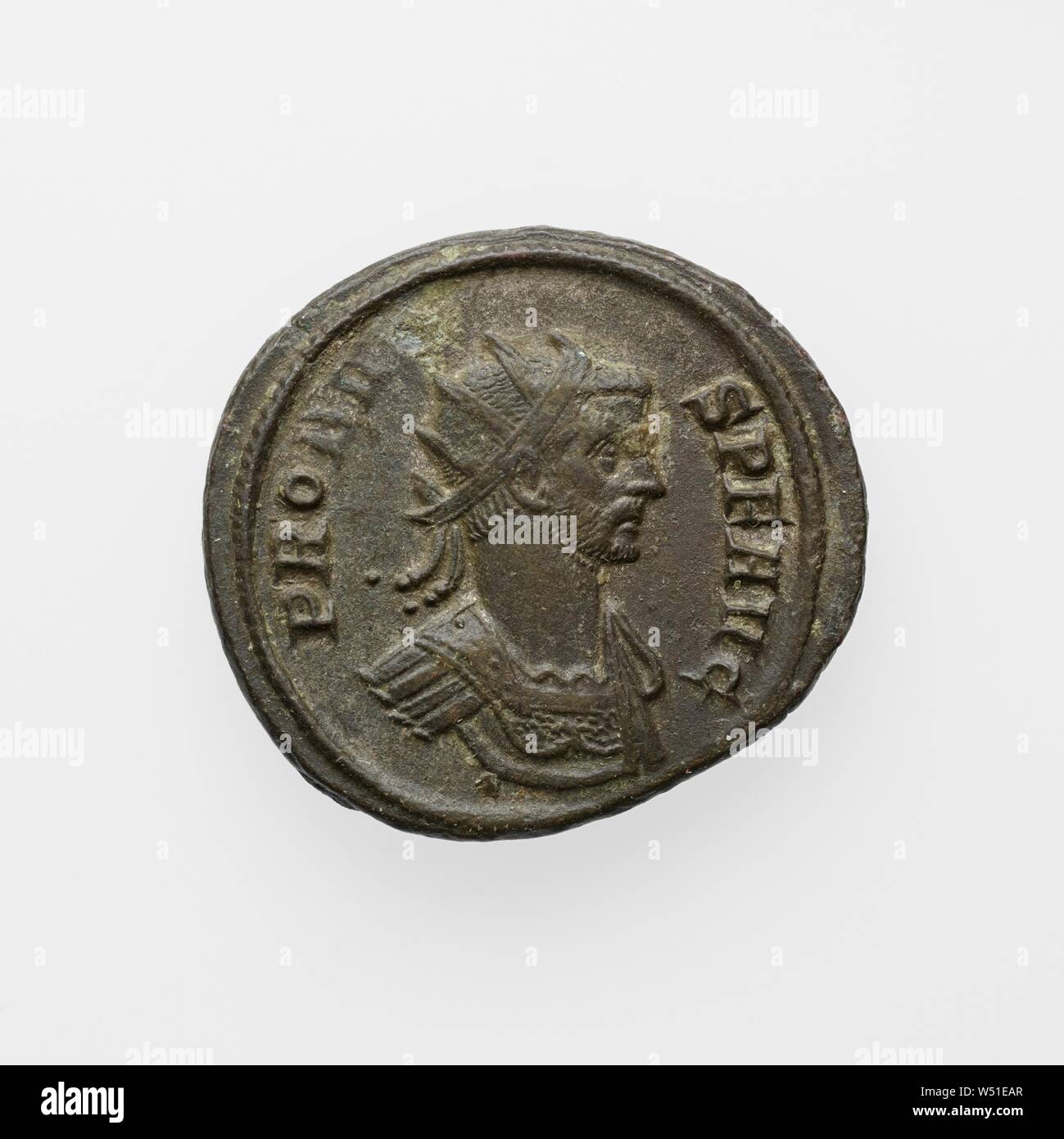 Antoninianus of Probus, Unknown, Rome, Lazio, Italy, 276 - 282, Silver, 0.0038 kg (0.0084 lb Stock Photo