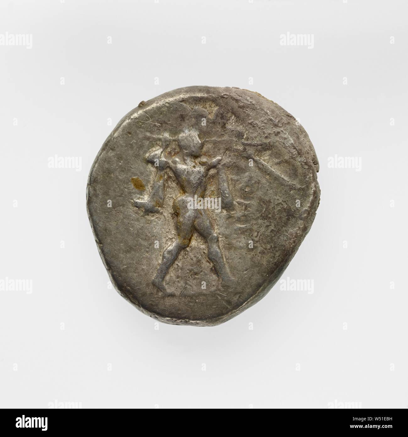 Stater, Unknown, Poseidonia, uncertain, Silver, 0.008 kg (0.0176 lb Stock Photo