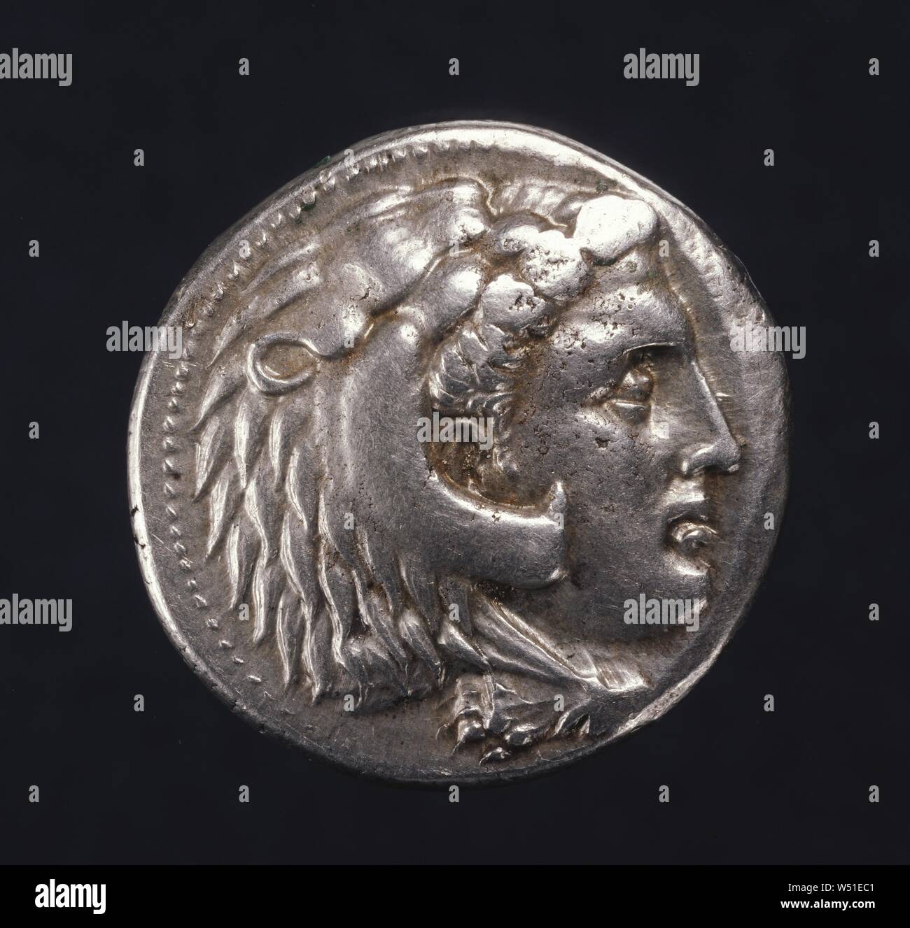 Tetradrachm of Lysimachus, Unknown, Anatolia, 336 - 323 B.C., Silver, 0.0176 kg (0.0388 lb Stock Photo