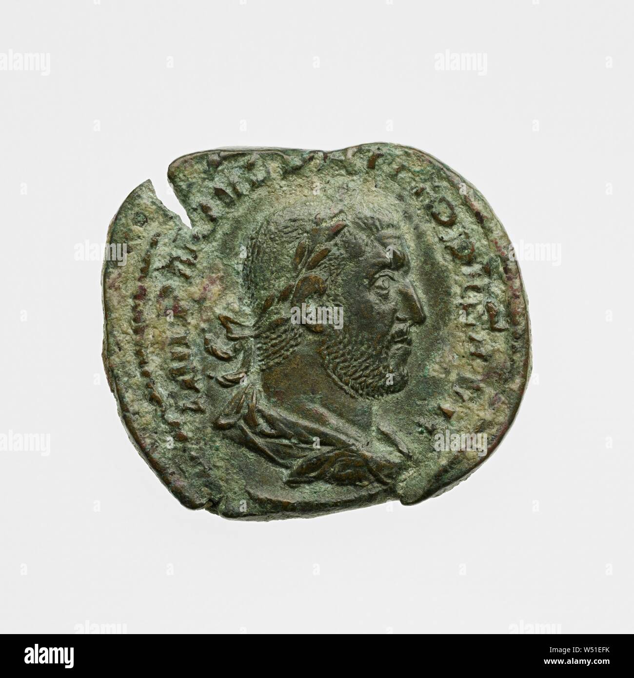 Sestertius, Unknown, Rome, Lazio, Italy, 244 - 249, Bronze, 0.0185 kg (0.0408 lb Stock Photo