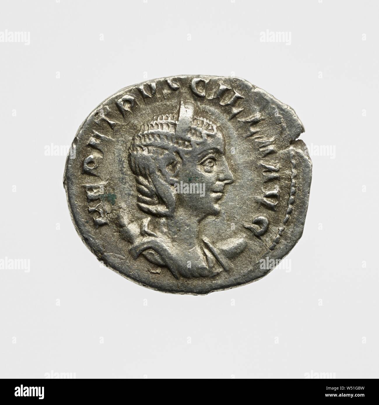 Antoninianus, Unknown, Rome, Lazio, Italy, 249 - 251, Silver (or silvered bronze Stock Photo