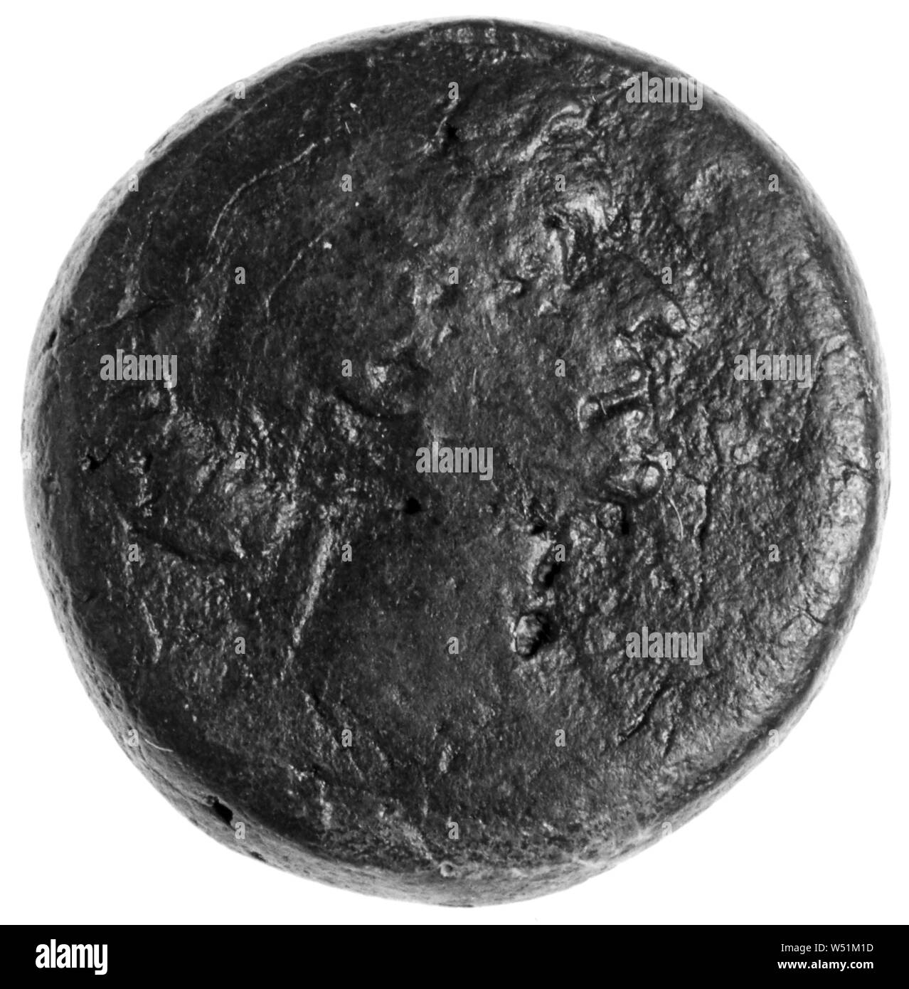 Coin, Unknown, Egypt, 1st century B.C., Bronze, 0.0172 kg (0.0379 lb Stock Photo