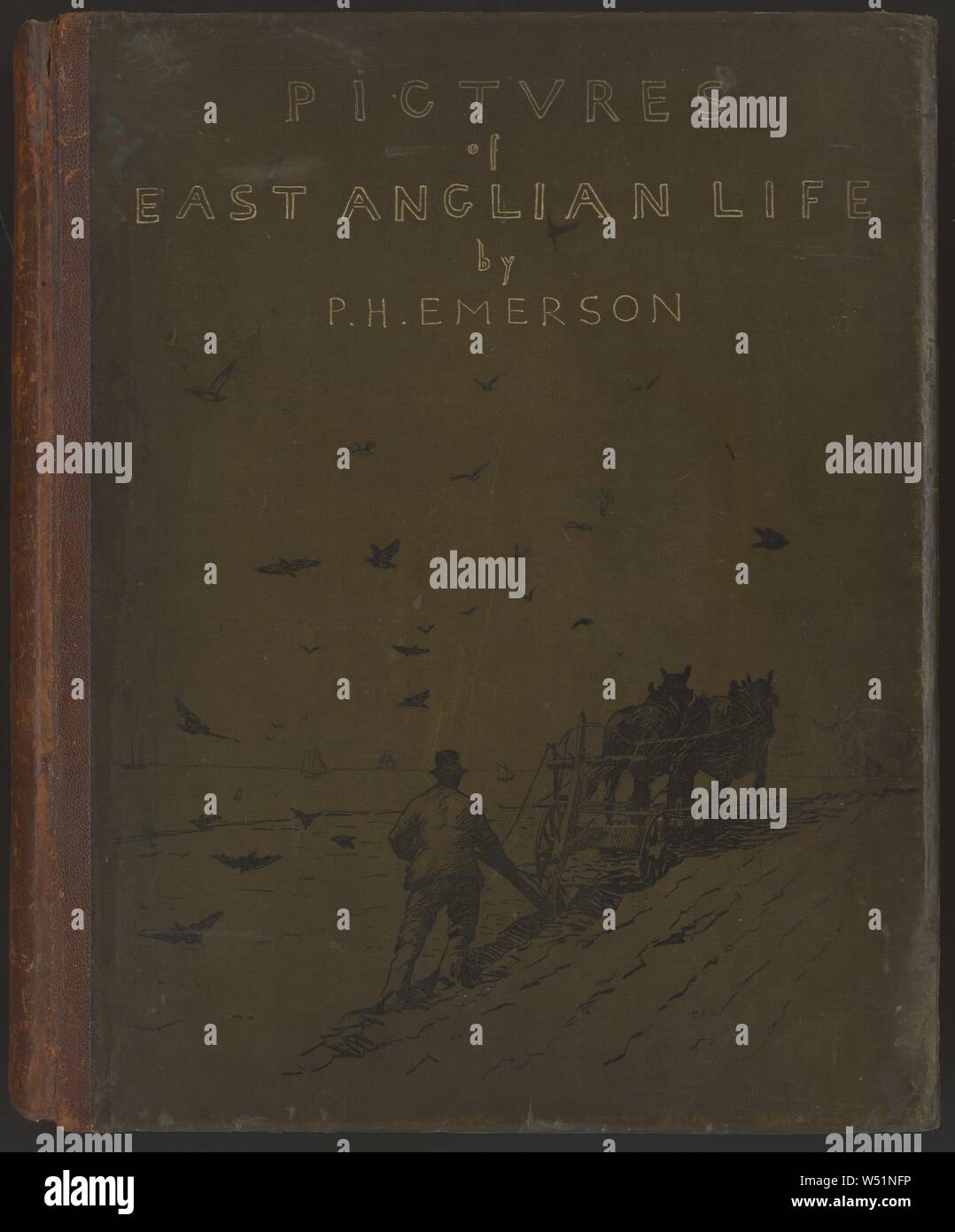 Pictures of East Anglian Life. Illustrated with Thirty-Two Photogravures and Fifteen Small Illustrations..., Peter Henry Emerson (British, born Cuba, 1856 - 1936), Sampson Low, Marston, Searle, and Rivington (active 1880s), London, England, 1888, Photogravure Stock Photo