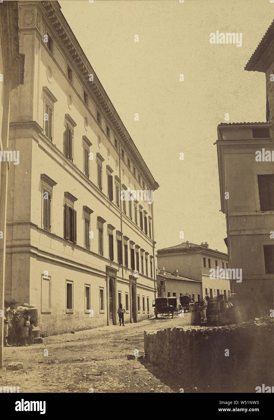 Ceccano, Altobelli & Molins (Italian, active until 1865), Ceccano, Italy, 1858–1865, Albumen silver print, 36.1 × 25.4 cm (14 3/16 × 10 in Stock Photo
