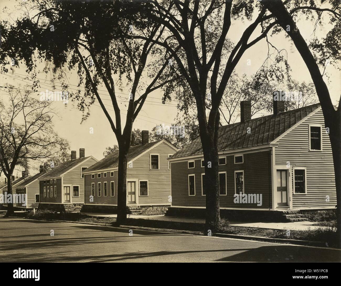 Millworkers' Houses in Willimantic, Connecticut, Walker Evans (American
