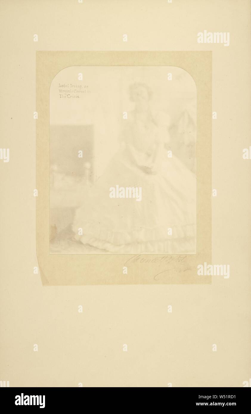 Isabel Irving as Virginia Carvel in The Crisis, Clarence H. White (American, 1871 - 1925), 1904, Platinum print, 24.4 × 19.1 cm (9 5/8 × 7 1/2 in Stock Photo