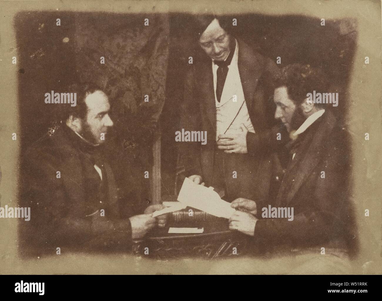 D.W.Treyevant, William Napier and John Richardson, Hill & Adamson (Scottish, active 1843 - 1848), 1843–1848, Salted paper print from a paper negative, 14.4 × 20 cm (5 11/16 × 7 7/8 in Stock Photo