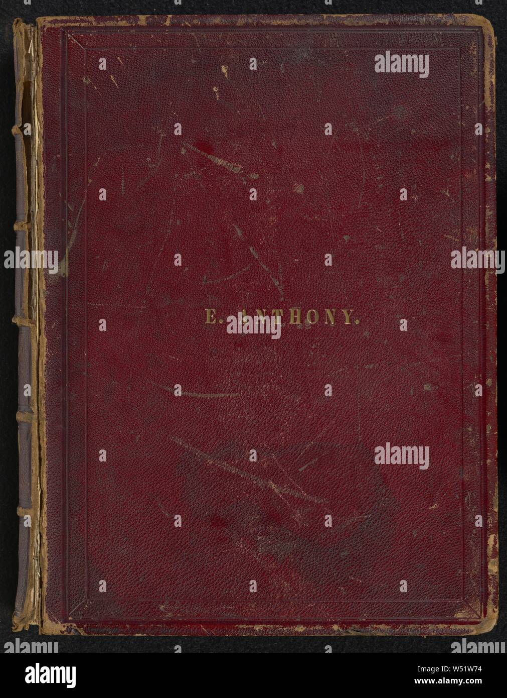 The Photographic and Fine Art Journal. Vol. 7, Nos. 1 - 12, January - December, 1854, H.H. Snelling (American, 1817 - 1917), J.A. Whipple (American, 1822 - 1891), George N. Barnard (American, 1819 - 1902), Alexander Hesler (American, born Canada, 1823 - 1895), McClees & Germon (American, active 1846 - 1854), Samuel Masury & George M. Silsbee, Richards & Betts (American, about 1854 - 1857), Martin M. Lawrence (American, born 1808), New York, New York, United States, 1854, Salted paper prints, Closed: 32.7 × 25.5 × 4 cm (12 7/8 × 10 1/16 × 1 9/16 in Stock Photo