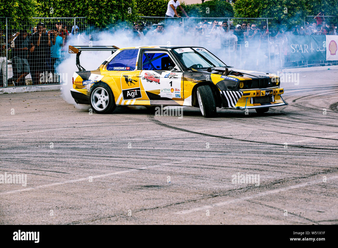 drift tuning car tunisia Stock Photo - Alamy