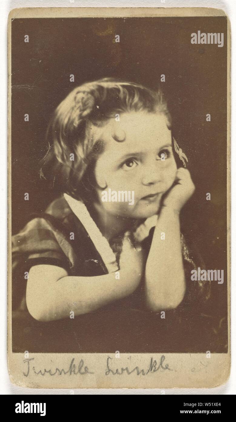 Twinkle, Twinkle, Oscar Gustave Rejlander (British, born Sweden, 1813 - 1875), about 1862, Albumen silver print, 9.2 × 6 cm (3 5/8 × 2 3/8 in Stock Photo