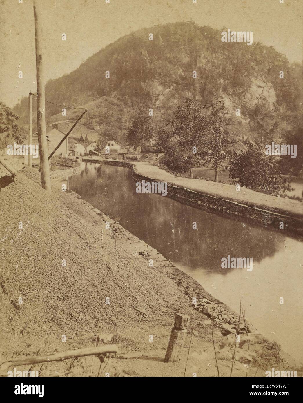 Jobs Nose, Delaware and Hudson Canal., Edward and Henry T. Anthony & Co. (American, 1862 - 1902), about 1869–1875, Albumen silver print Stock Photo