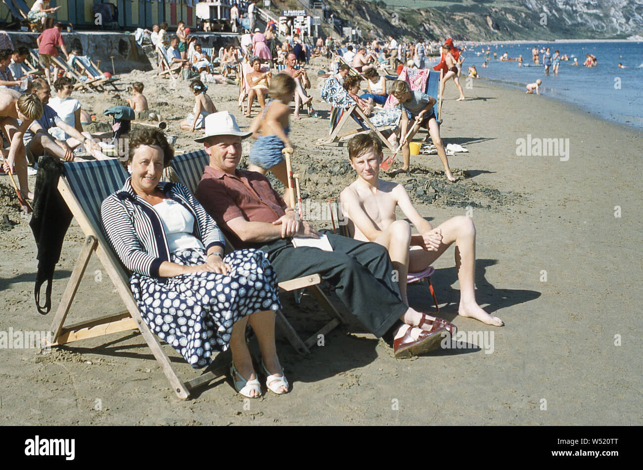 Family Beach 1950s British Hi res Stock Photography And Images Alamy