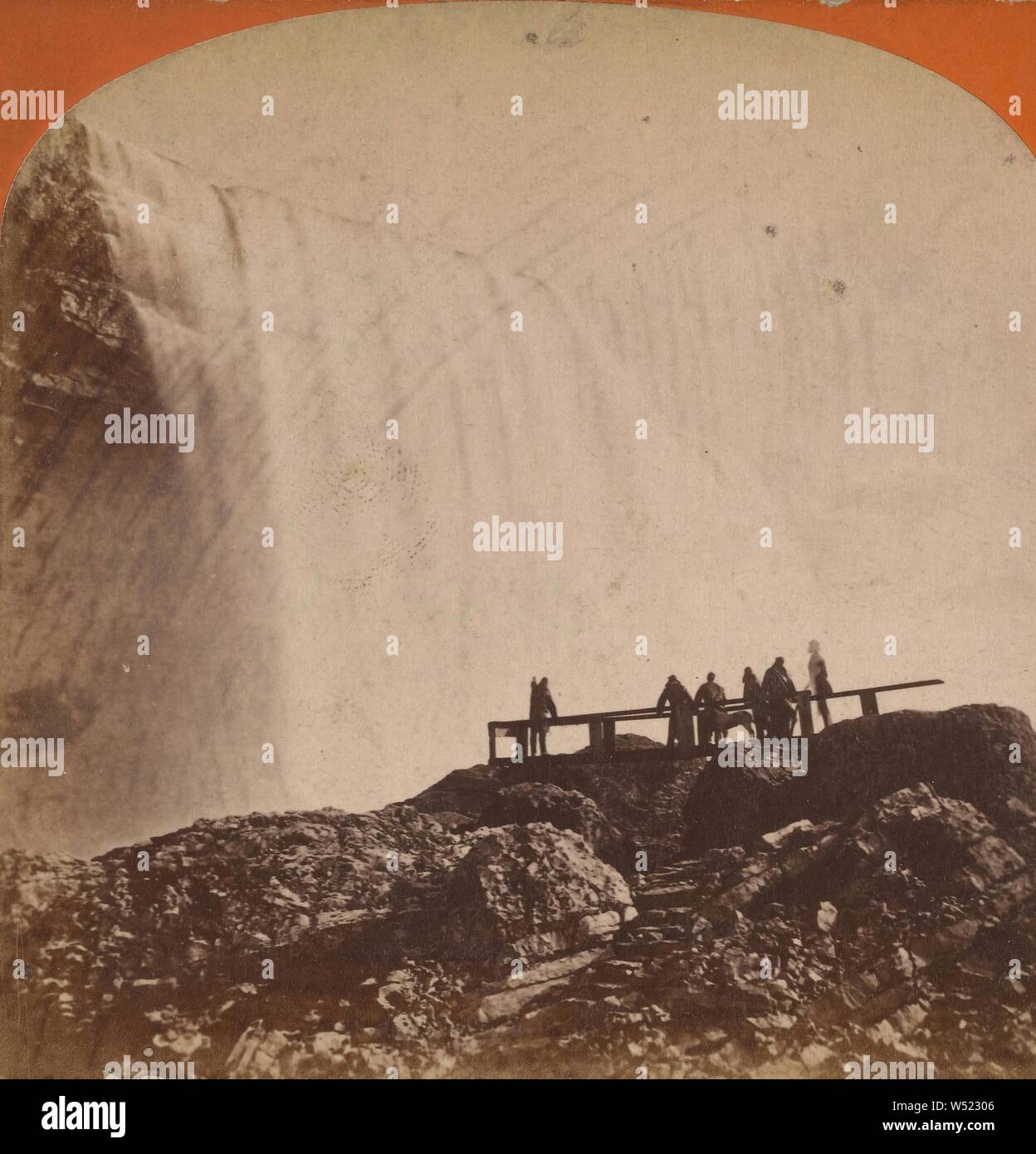 American Fall and Hurricane Bridge Niagara, Barker (American