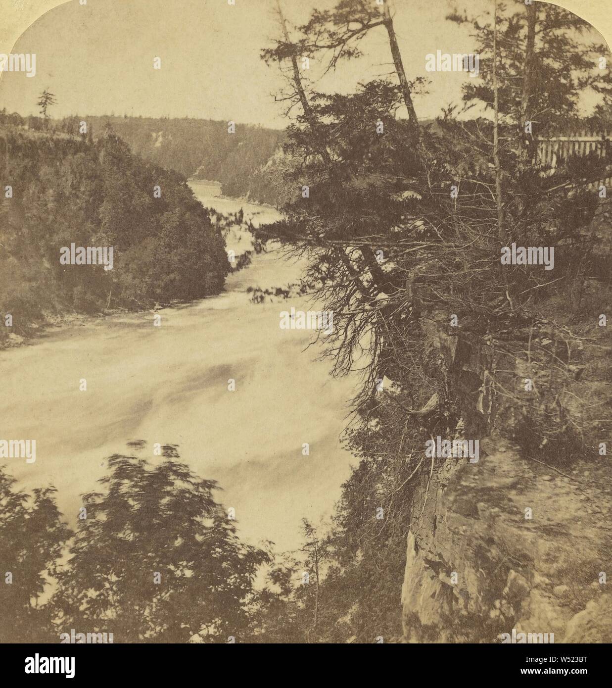 Grand Rapids, Niagara Falls, below the Bridge, Deloss Barnum (American, 1825 - 1873), about 1860–1865, Albumen silver print Stock Photo