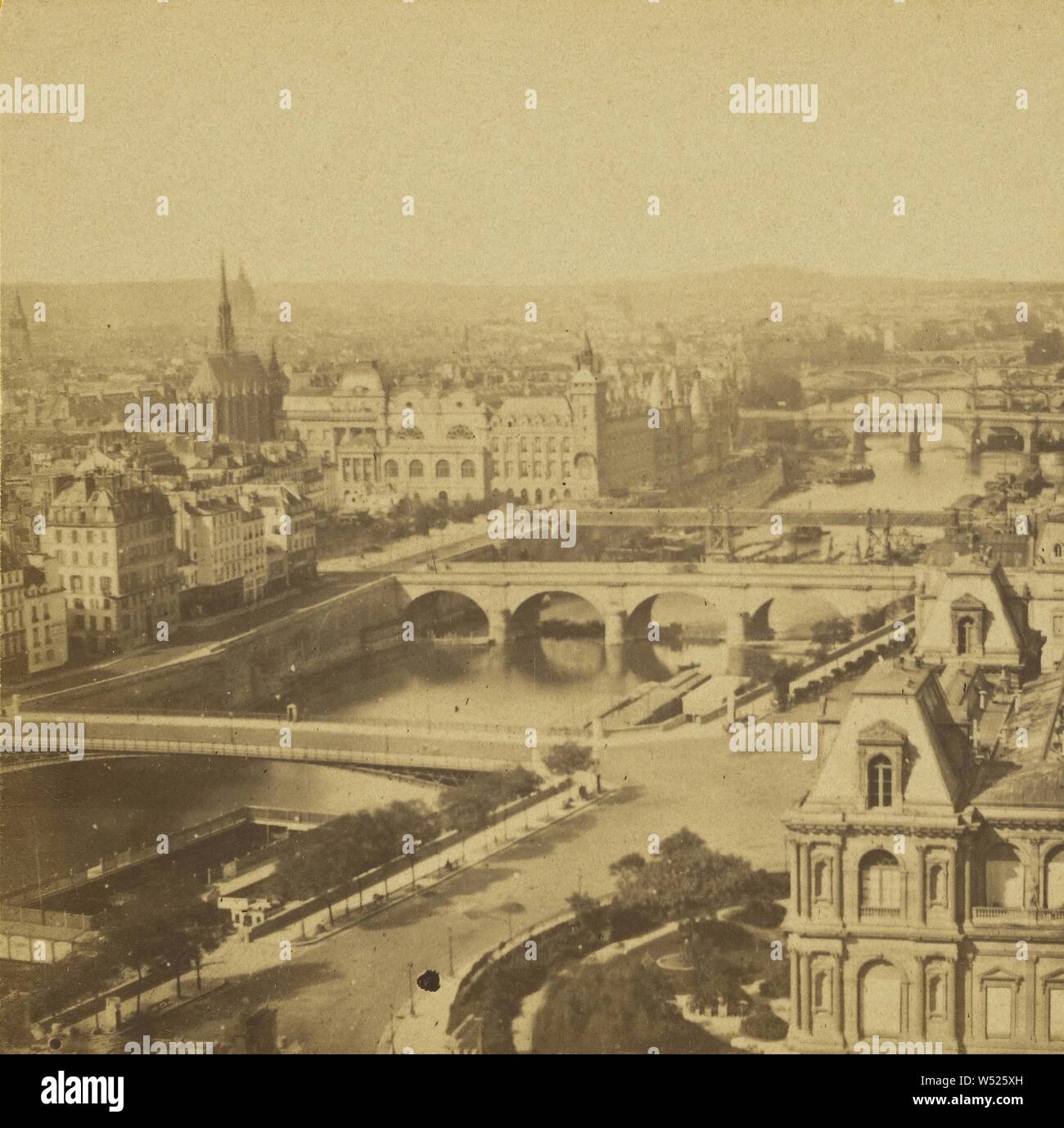 Panorama de Paris, N.C., 1860s, Albumen silver print Stock Photo Alamy