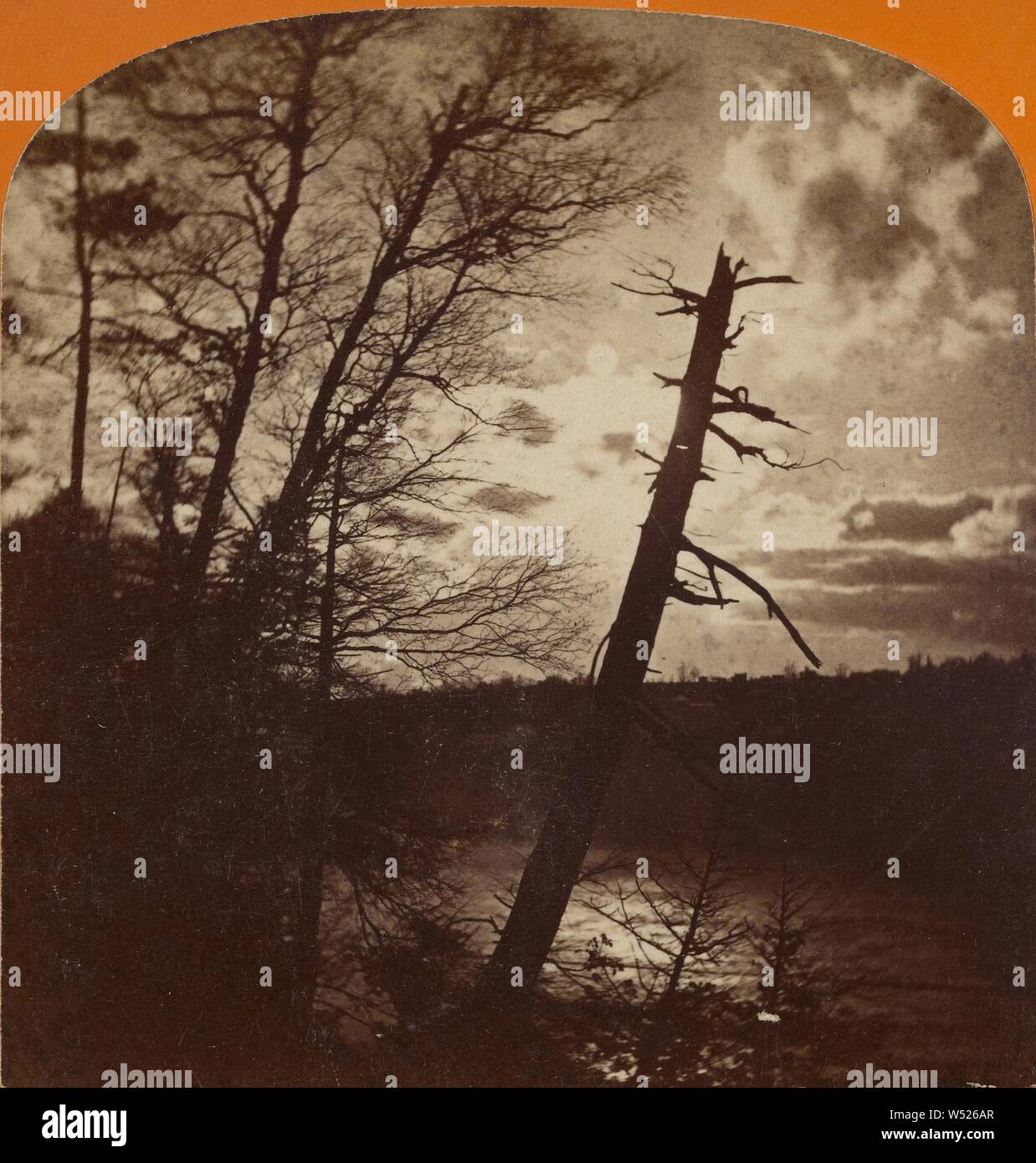 Night Niagara Falls, New York, E. Curtis (American, 1830 1910