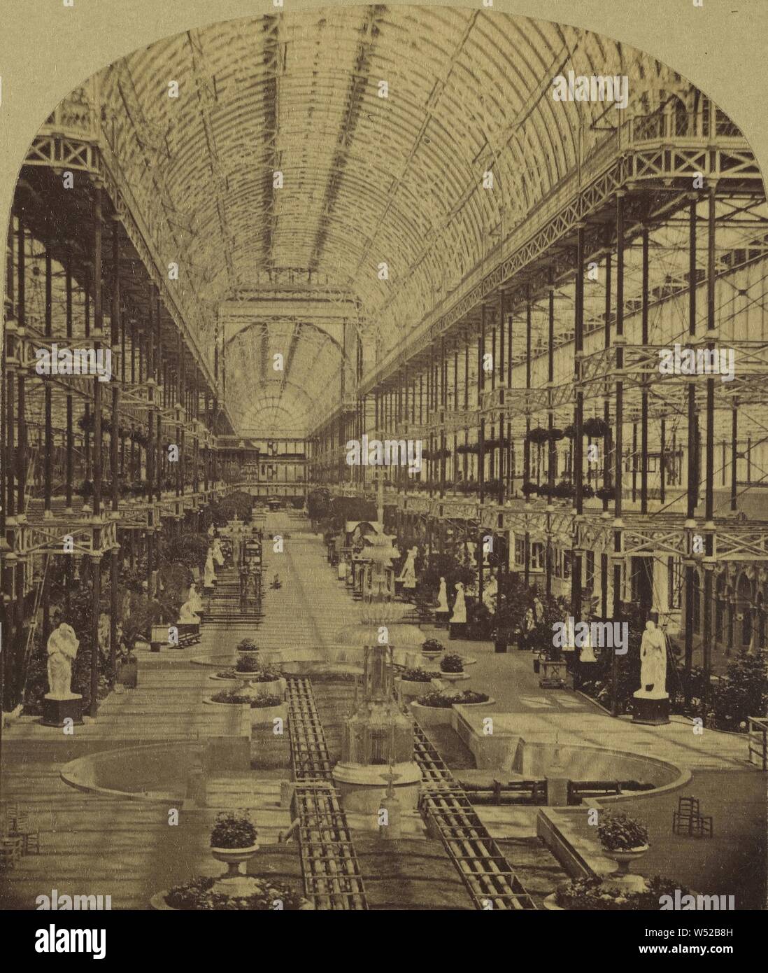 Interior View Of The Crystal Palace Looking Towards The