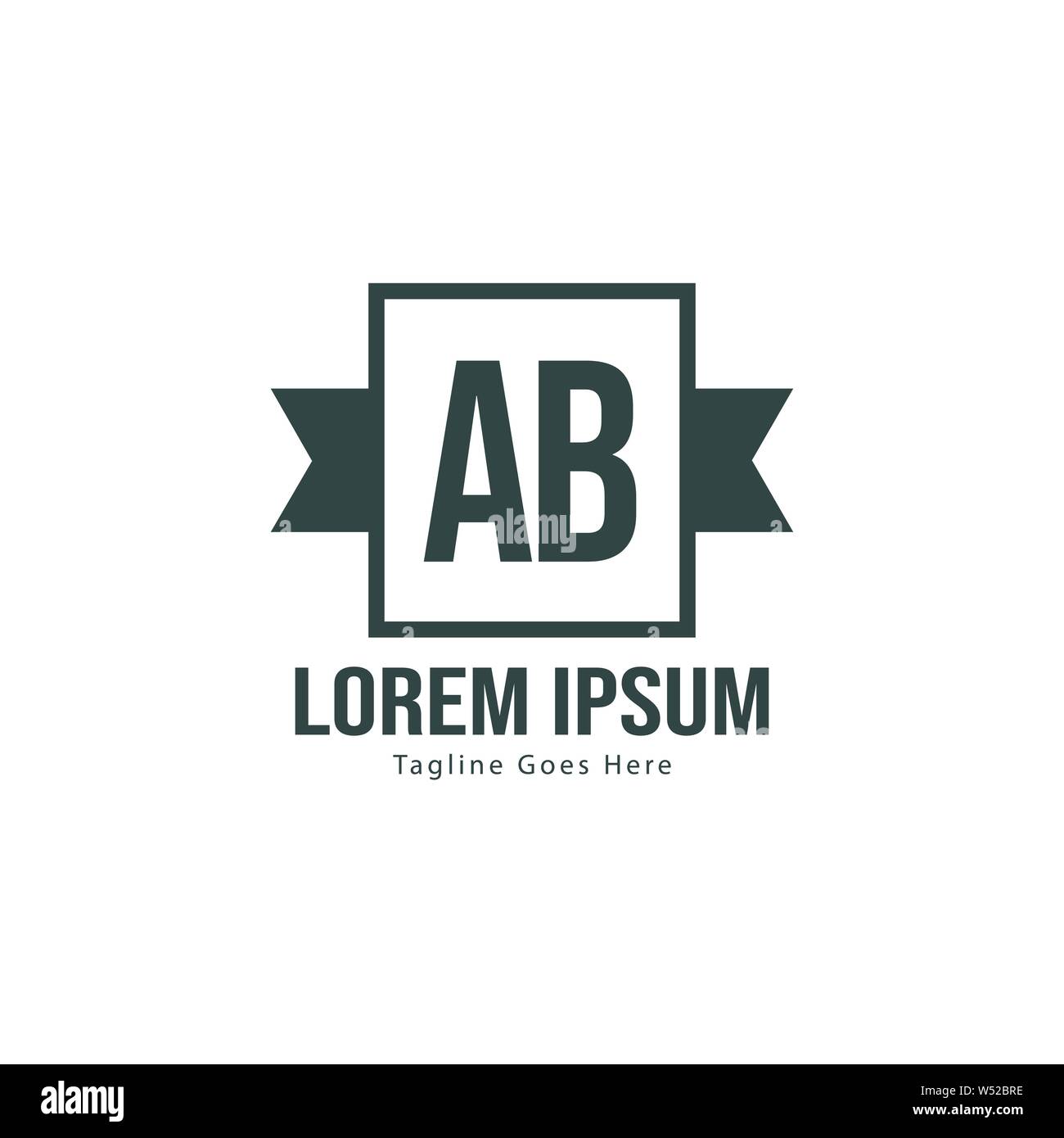 AB Letter Logo Design. Creative Modern AB Letters Icon Illustration design Stock Vector