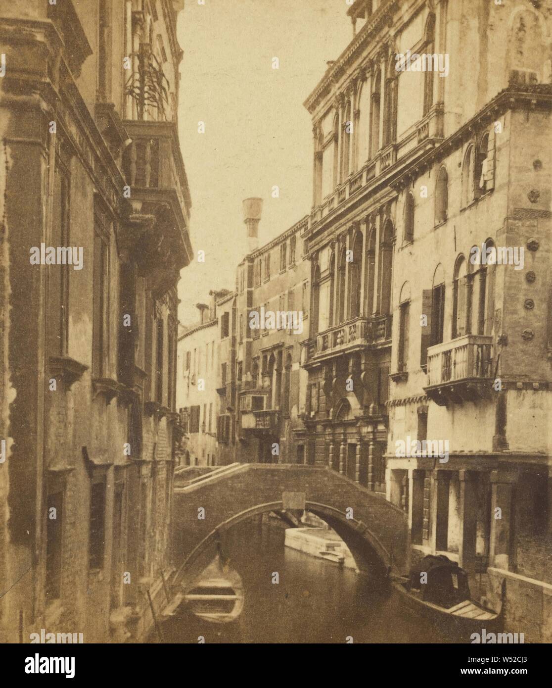 Canal Santi Apostoli, Carlo Ponti (Italian, born Switzerland, about 1823 - 1893), 1870s, Albumen silver print Stock Photo