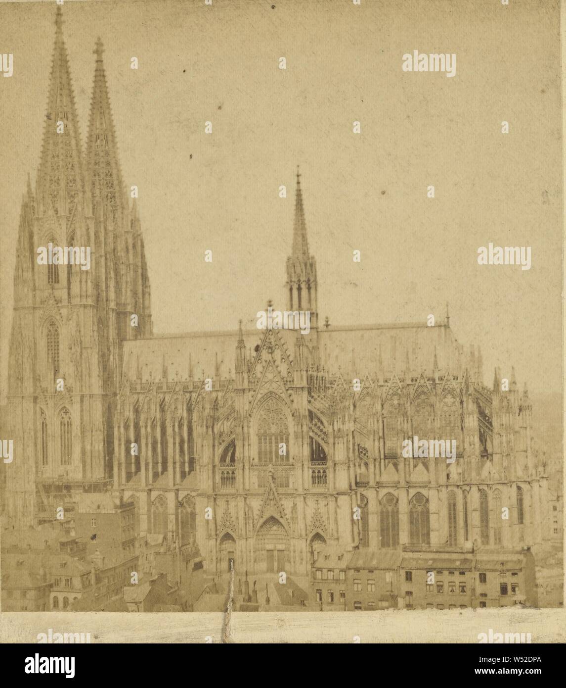 Der Dom zu Coln., Anselm Schmitz (German, 1839 - 1903), about 1870, Albumen silver print Stock Photo