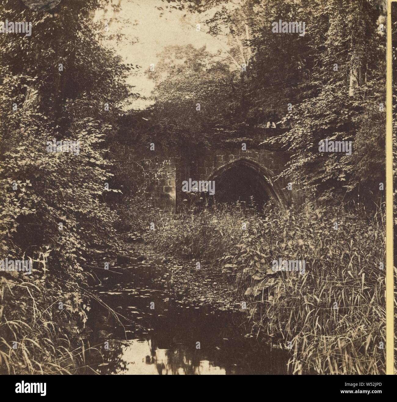 Fountains Abbey Mill Bridge, Unknown maker, British, about 1860