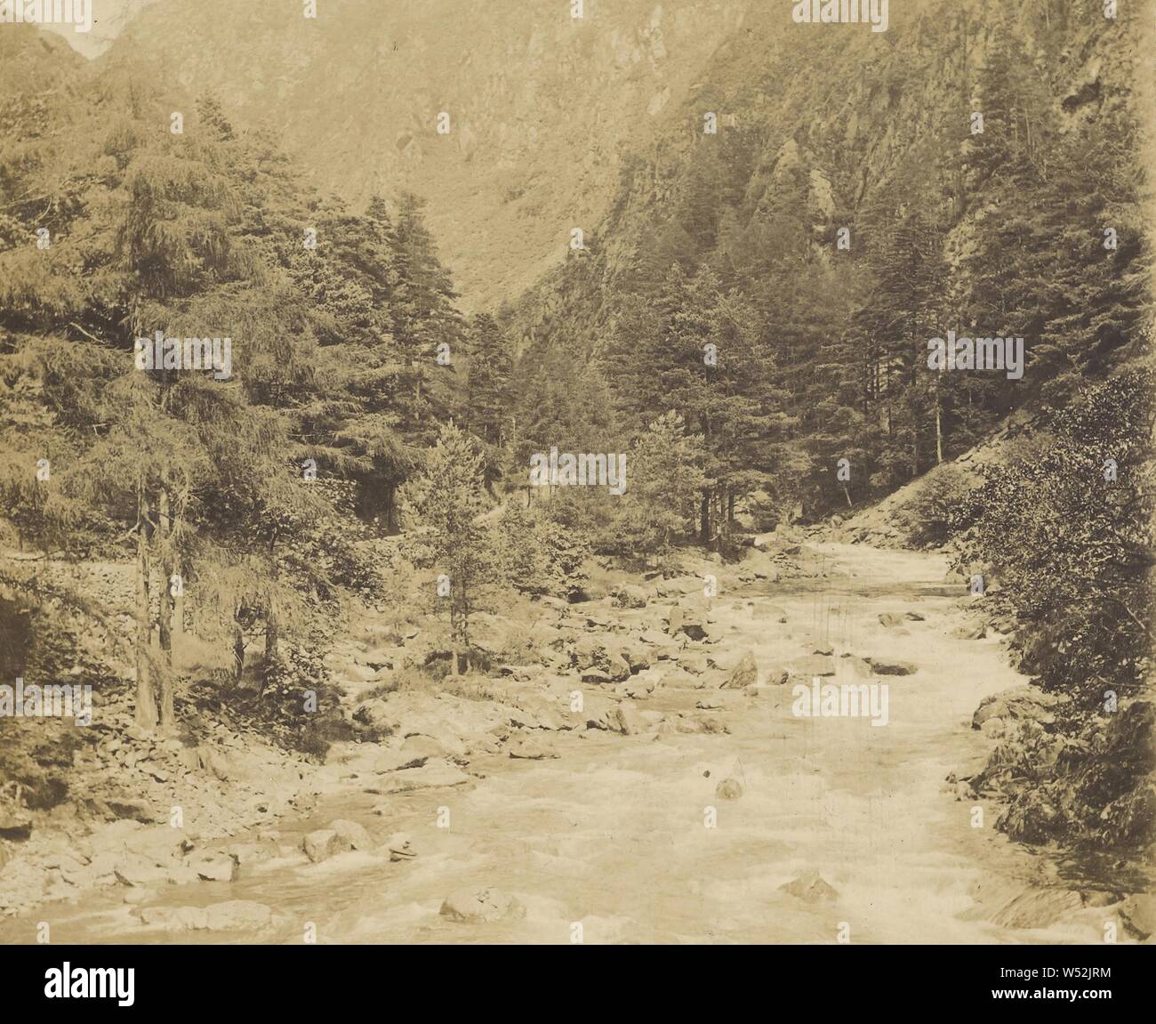 In the Pan of Aberglaslyn, Unknown maker, British, about 1865, Albumen silver print Stock Photo