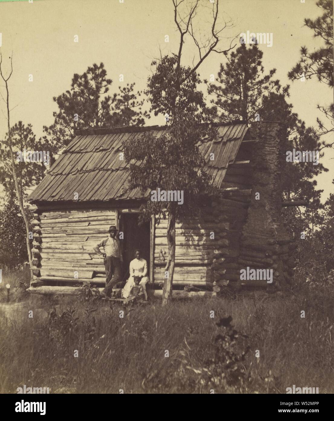 Negro Cabin, Aiken, South Carolina, J.A. Palmer (American, active 1860s 1870s), about 1875