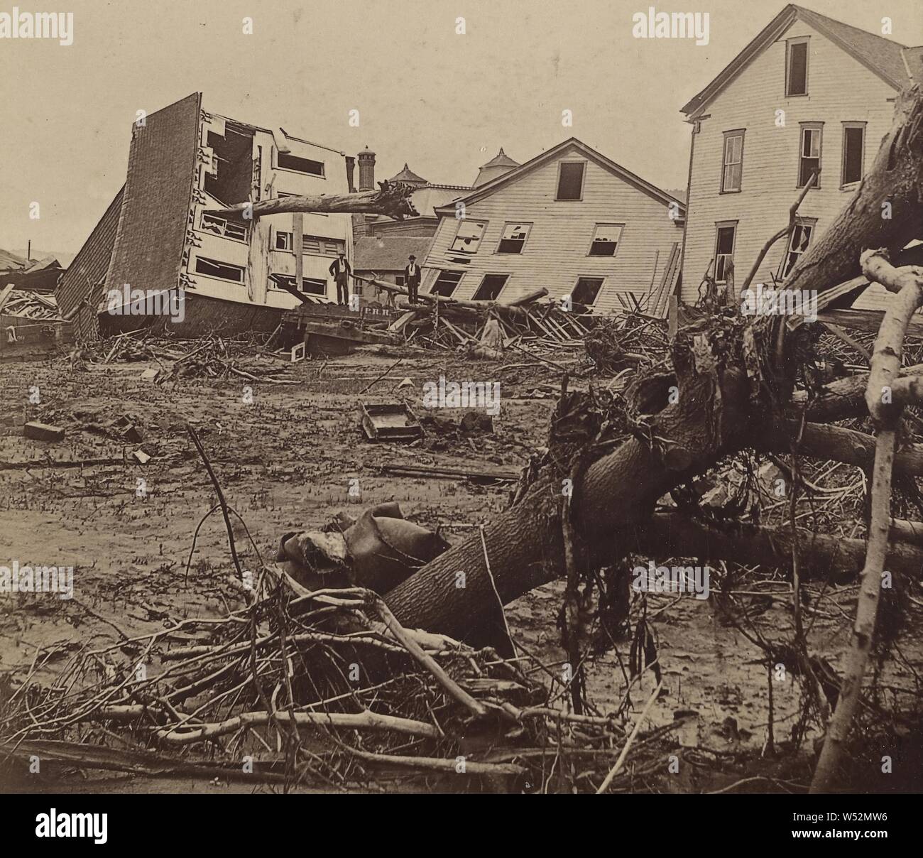 3 - Historic Photo Print Devastation from 1889 Johnstown Pennsylvania Flood 