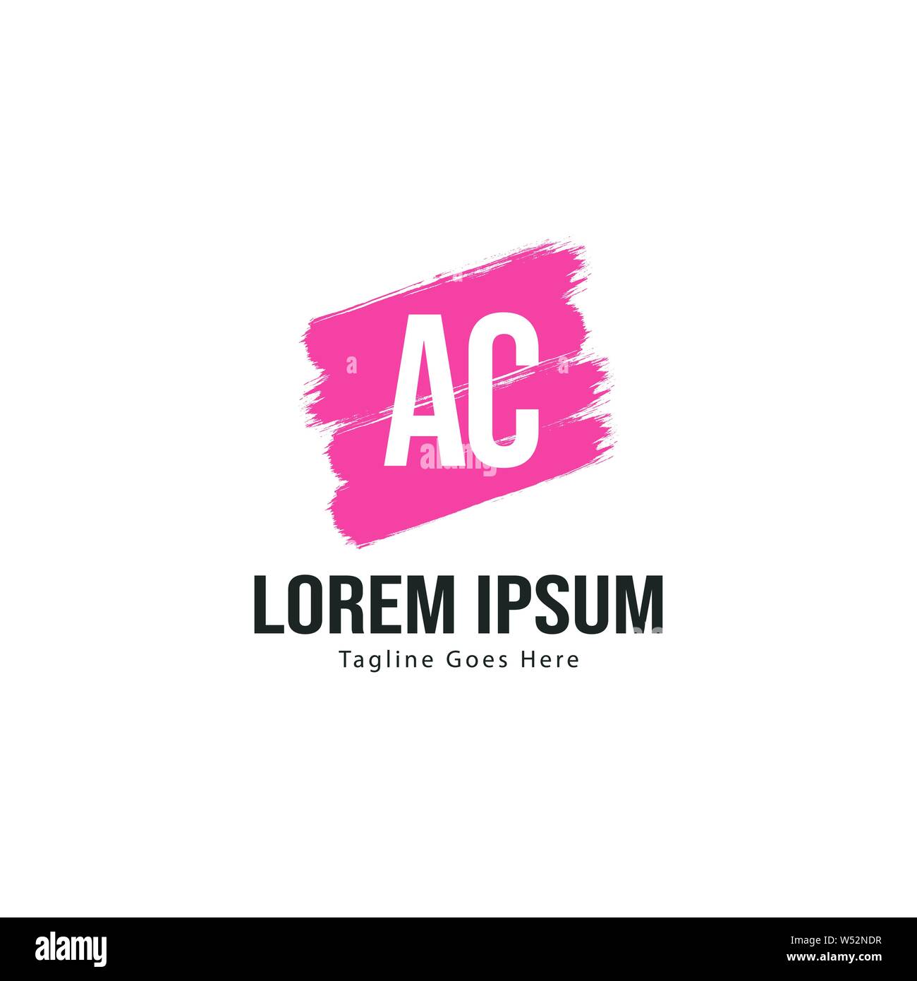 AC Letter Logo Design. Creative Modern AC Letters Icon Illustration ...