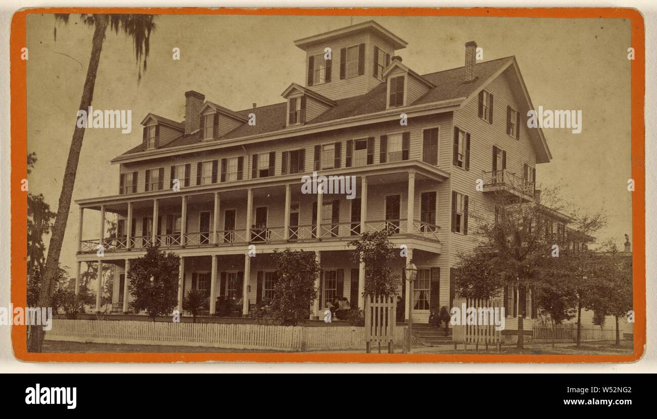 Hotel Green Cove Springs, John S. Mitchell (American, born 1845), about 1885, Albumen silver print Stock Photo