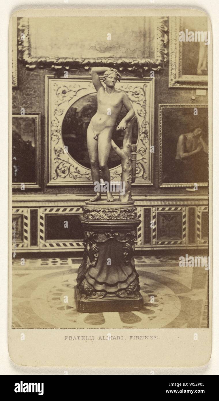 The Antinous(?) Tribune - Florence, Fratelli Alinari (Italian, founded 1852), March 20, 1867, Albumen silver print Stock Photo
