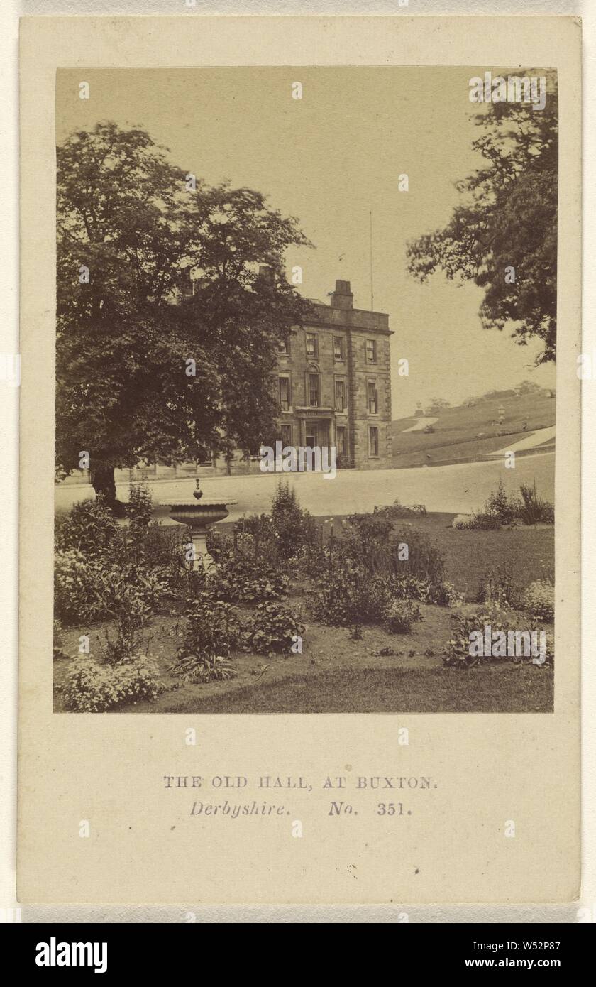 The Old Hall, at Buxton, Derbyshire., Manchester Photographic Company (English, 1865 - 1868), 1864–1865, Albumen silver print Stock Photo